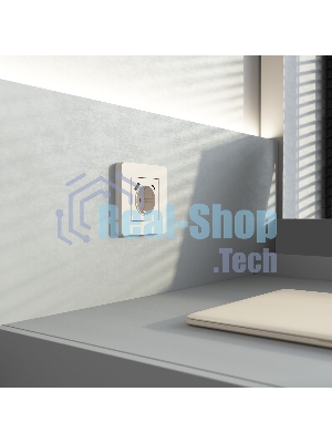 Рамка на 1 пост Split (айвори/белый,  soft-touch) W0013066