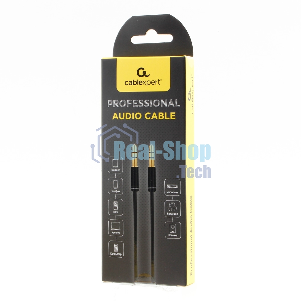 Кабель аудио Cablexpert CCAB-02-35MM-1MB, 3.5 Jack (M)/3.5 Jack (M), черный, 1м, блистер