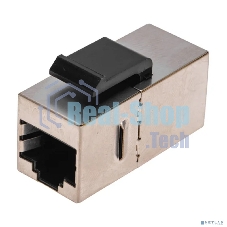 Адаптер проходной формата Rexant Pro Keystone, Jack RJ-45(8P8C), FTP, CAT 6