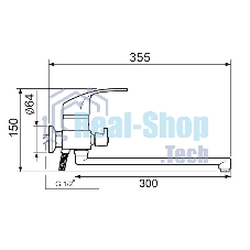 SL85-006E Смеситель для ванны, ø35