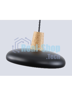 Светильник Ambrella light FL4839 BK/WD черный/дерево 24W 3000-6000K D200*800 (без ПДУ)
