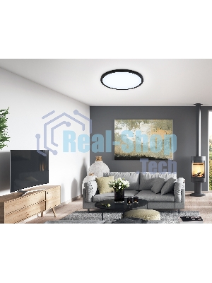 Светильник светодиодный ультратонкий Ambrella light FZ1957 BK черный IP54 26W 5000K D370*15 (Без ПДУ)