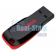 Флешка USB SanDisk Cruzer Blade (SDCZ50-128G-B35), 128Gb, USB 2.0, Type-A, R/W 16/4, черный