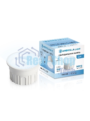Лампа светодиодная 212203 LED MR16-PR 9W IC 6400K 220-240V 38°