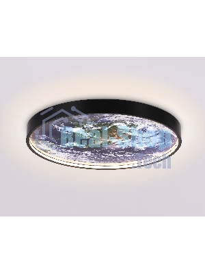 Настенно-потолочный светодиодный светильник Ambrella light FW11133 BK черный 25W LED 3000-6400K D400*38