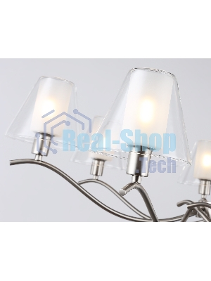 Люстра Ambrella light LH57083/7 SN/FR никель/белый матовый E14/7 max 40W D840*790