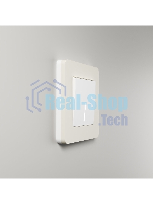 Рамка на 1 пост Split (айвори/белый,  soft-touch) W0013066