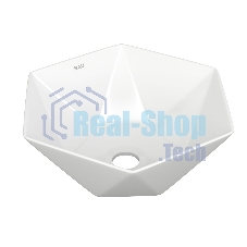Тумба с раковиной и выпуском (тумба подвесная Bau Dream 60 + раковина на столешницу BAU Crystal 40х40, белая, выпуск клик-клак, черный)