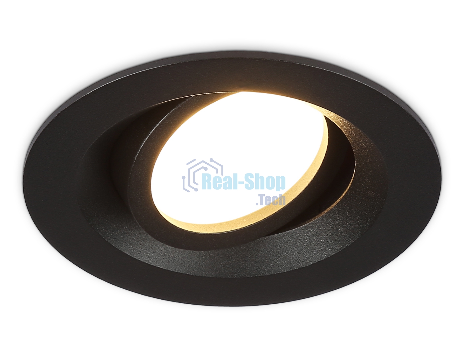 Встраиваемый поворотный точечный светильник Ambrella light TN102742 BK черный IP20 GU5.3 D95*25
