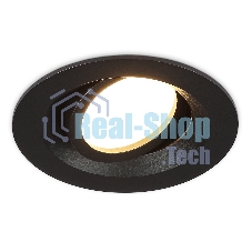 Встраиваемый поворотный точечный светильник Ambrella light TN102742 BK черный IP20 GU5.3 D95*25