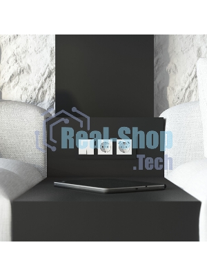 Рамка на 3 поста Senso (черный, стекло soft-touch) W0033108