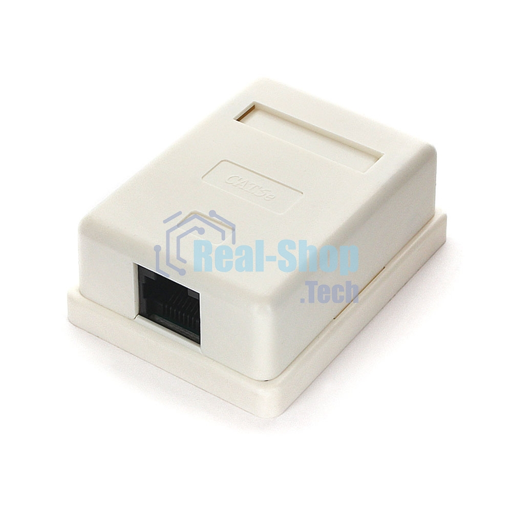 Розетка GEMBIRD NA212 RJ-45 кат.5e внешняя 1 порт, 110/Krone