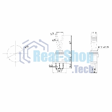 Тумблер Rexant 12V 20А (3c) ON-OFF однополюсный с желтой подсветкой