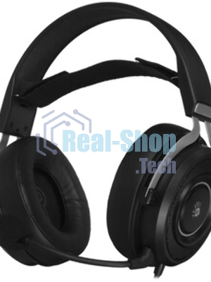 Гарнитура Bloody G535P чёрный/серебристый, проводная, подсветка