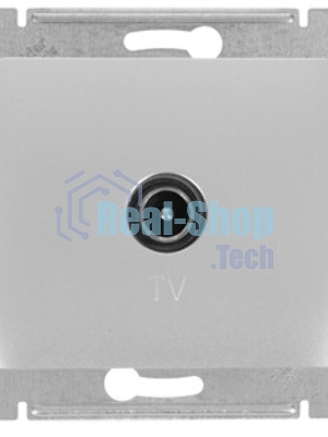 Systeme Electric Glossa Алюминий Розетка TV одиночная 1DB