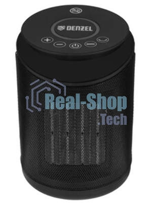 Тепловентилятор керамический Denzel DTFC-2000, 1000/2000 Вт, 20 м2, пульт, 3 режима, термостат