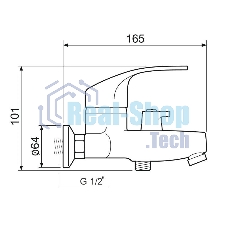 SL85-009E Смеситель для ванны, ø35