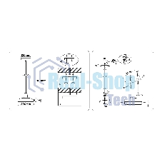 Светильник Ambrella light FL4839 BK/WD черный/дерево 24W 3000-6000K D200*800 (без ПДУ)