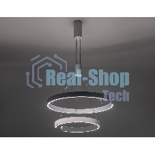 Подвесной светодиодный светильник Ambrella light FL5884/2 WH белый 45W 3000K/4200K/6400K D600/400*1200 (без ПДУ)