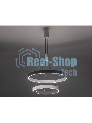Подвесной светодиодный светильник Ambrella light FL5884/2 WH белый 45W 3000K/4200K/6400K D600/400*1200 (без ПДУ)