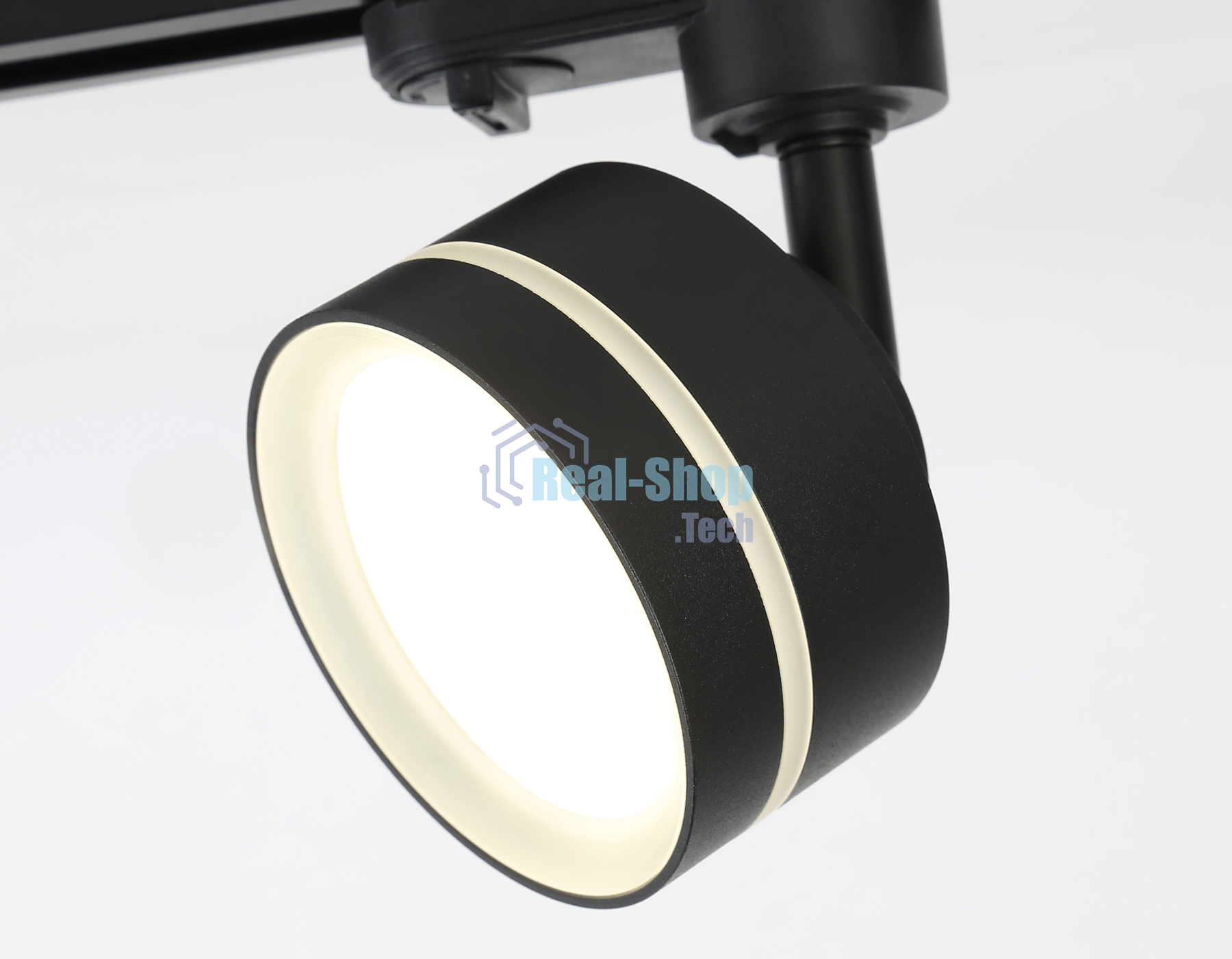 Трековый светильник Ambrella light GL5385 BK/FR черный/белый матовый GX53 max 12W