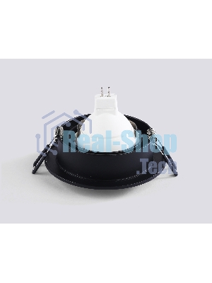 Светильник встраиваемый Ambrella light TN102724 BK черный GU5.3 92*92*23