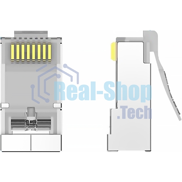 Коннектор Vention RJ45 (8p8c), FTP, cat. 6A, под витую пару, экранированный (10 шт.)