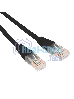 Патч-корд U/UTP Rexant cat.6, RJ45-RJ45, неэкранированный, 26AWG, LSZH, черный, 0.3 м