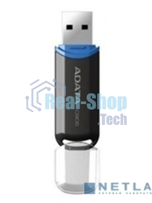 Флешка USB ADATA C906 (AC906-32G-RBK), 32Gb, USB 2.0, R/W 15/5, черный/синий
