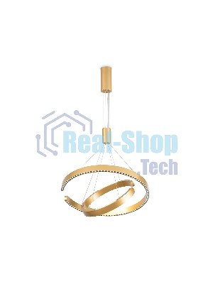 Подвесной светодиодный светильник Ambrella light FL5885/2 GD золото 45W 3000K/4200K/6400K D600/400*1200 (без ПДУ)