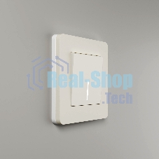 Рамка на 1 пост Split (айвори/белый,  soft-touch) W0013066