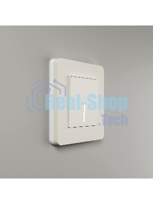 Рамка на 1 пост Split (айвори/белый,  soft-touch) W0013066