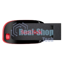 Флешка USB Sandisk CZ50 Cruzer Blade (SDCZ50-016G-B35), 16Gb, USB 2.0, R/W 15/4, черный/красный