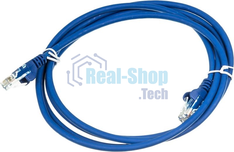 Патч-корд LANMASTER UTP LAN-PC45/U5E-2.0-BL вилка RJ-45-вилка RJ-45 cat.5е 2м синий LSZH (уп.:1шт)