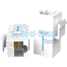 Адаптер-соединитель Vention RJ45 F/RJ45 F 8p8c cat.6, белый