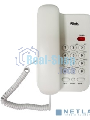 Телефон проводной Ritmix RT-311 белый