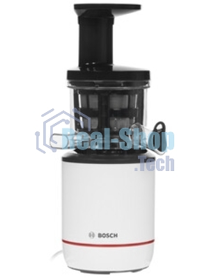 Соковыжималка Bosch MESM500W черный, шнековая вертикальная, 150 Вт, 1000 мл, электронное, реверс