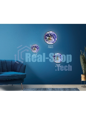 Настенно-потолочный светодиодный светильник Ambrella light FW11133 BK черный 25W LED 3000-6400K D400*38