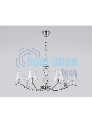 Люстра Ambrella light LH57083/7 SN/FR никель/белый матовый E14/7 max 40W D840*790
