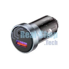 Автомобильное зарядное устройство c двумя портами Rexant (USB-A + USB-C) c LED-подсветкой, 20Вт