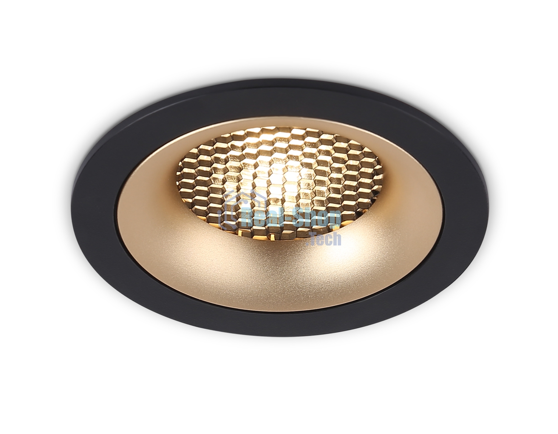 Светильник встраиваемый Ambrella light TN102725 BK/GD черный/золото GU5.3 92*92*23