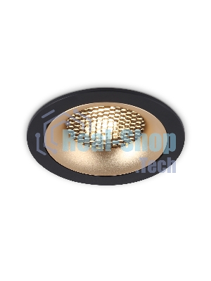 Светильник встраиваемый Ambrella light TN102725 BK/GD черный/золото GU5.3 92*92*23