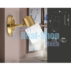 Светильник Ambrella light TR3967 BS/FR латунь/белый матовый  E27 max 40W 140*80*194
