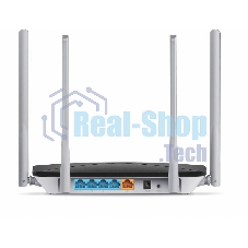 Беспроводный маршрутизатор Mercusys AC12, Dual Band, (867Мбит/с на 5 ГГц + 300Мбит/с на 2,4 ГГц)4 порта 100 Мбит/с, 4 фиксированных антенны