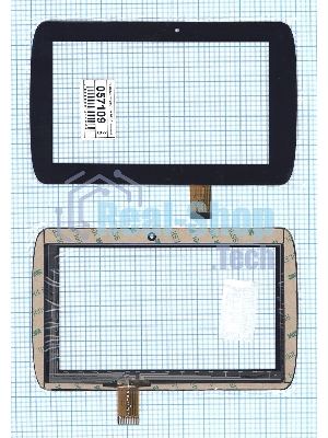 Сенсорное стекло (тачскрин) RP-254A-7.0-FPC-01, черное