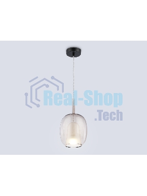 Подвесной светильник Ambrella light LH11125 BK/WH/TI черный/белый/янтарь E27 max 60W D175*310