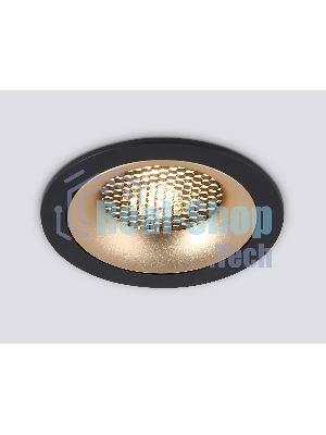 Светильник встраиваемый Ambrella light TN102725 BK/GD черный/золото GU5.3 92*92*23