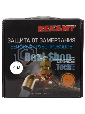 Греющий саморегулирующийся кабель Rexant (в трубу) 10HTM2-CT (4м/40Вт)
