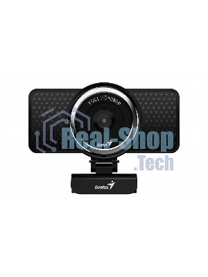 Веб-камера Genius eCam 8000 1920x1080, 30 кадр/с, USB Type-A, микрофон (шумоподавление), универсальное крепление