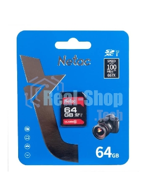 Флеш карта SDHC 64Gb Netac Class 10 UHS-I U1 P600 NT02P600STN-064G-R